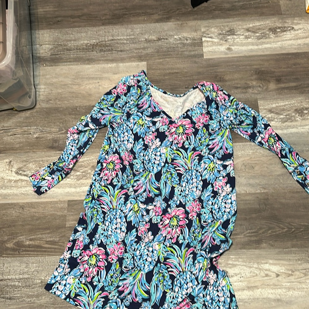 Lily Pulitzer n-neck long sleeve dress